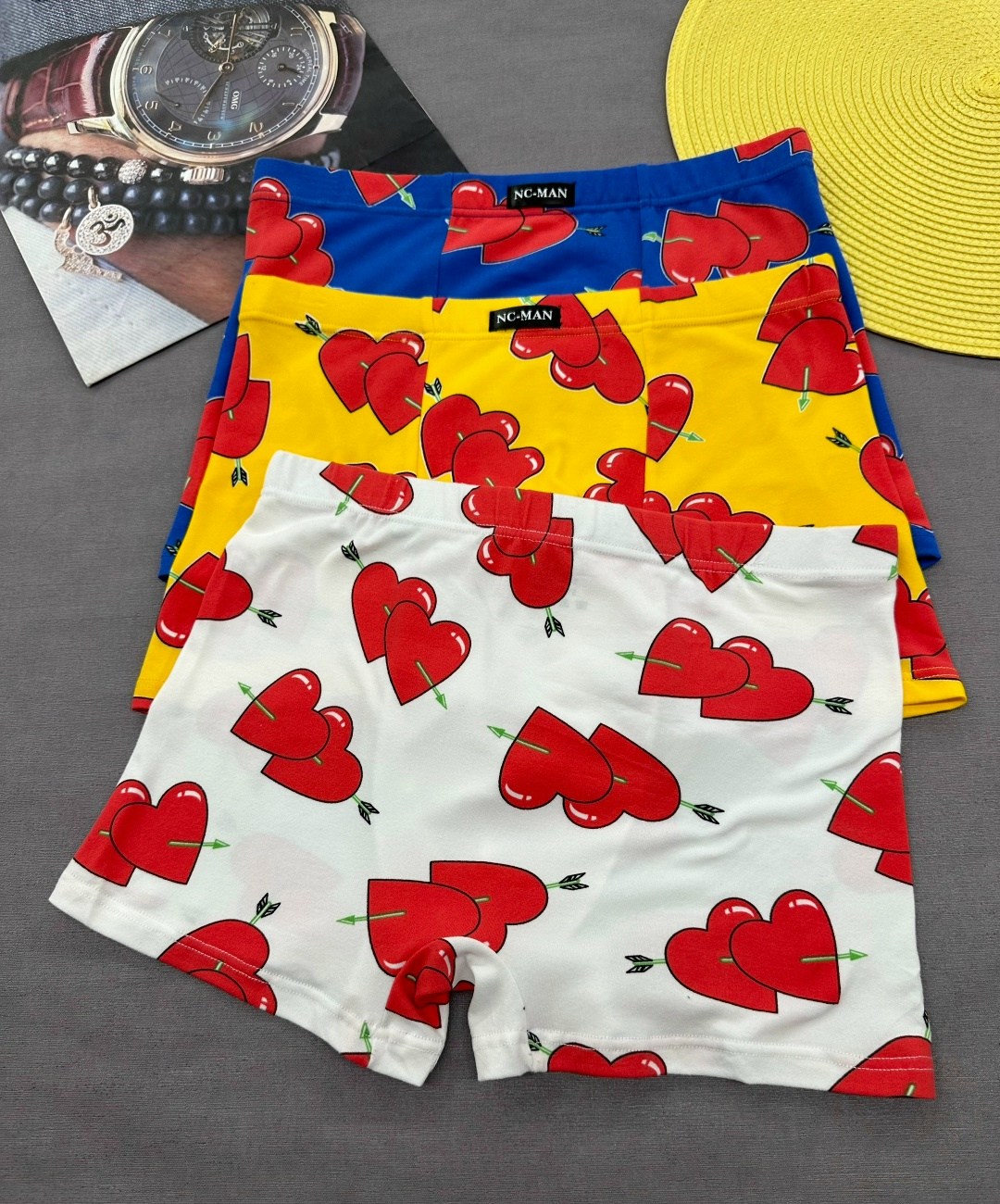 комплект трусов мужских,трусы мужские,комплект трусов боксеров,трусы мyжские боксеры,трусы в сердечко мужские