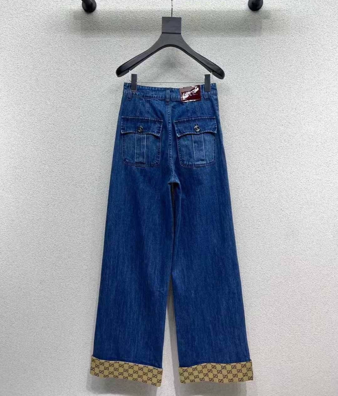 джинсы gucci,джинсы стильные,женские джинсы,широкие джинсы,модные джинсы