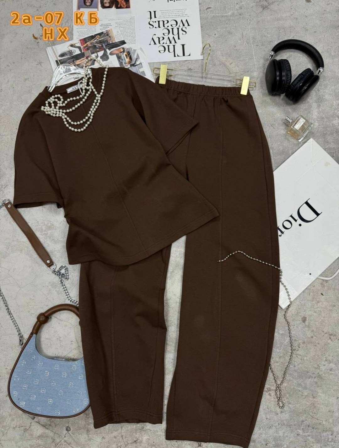 костюм двойка,костюм спорт шик,женские костюмы,женский костюм двойка,женский костюм двойка футболка/штаны nobilitas голубой (l размер)