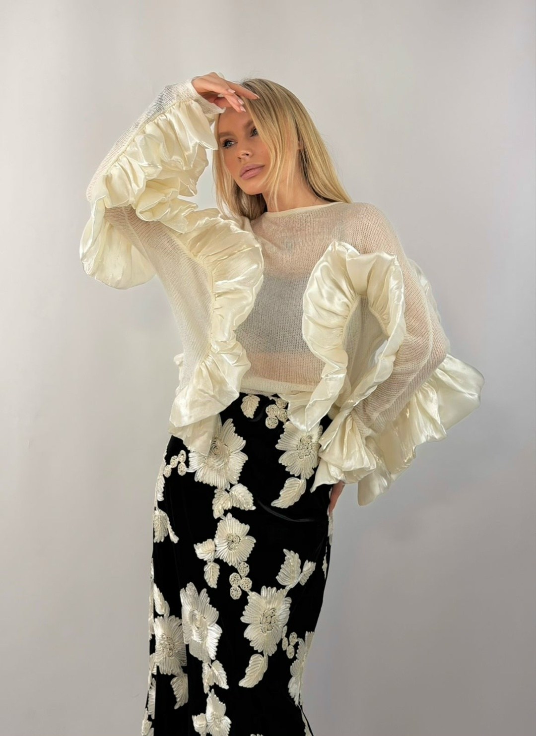 юбка стильная,юбка модный стиль,блузка с оборками,блузка модная,блуза