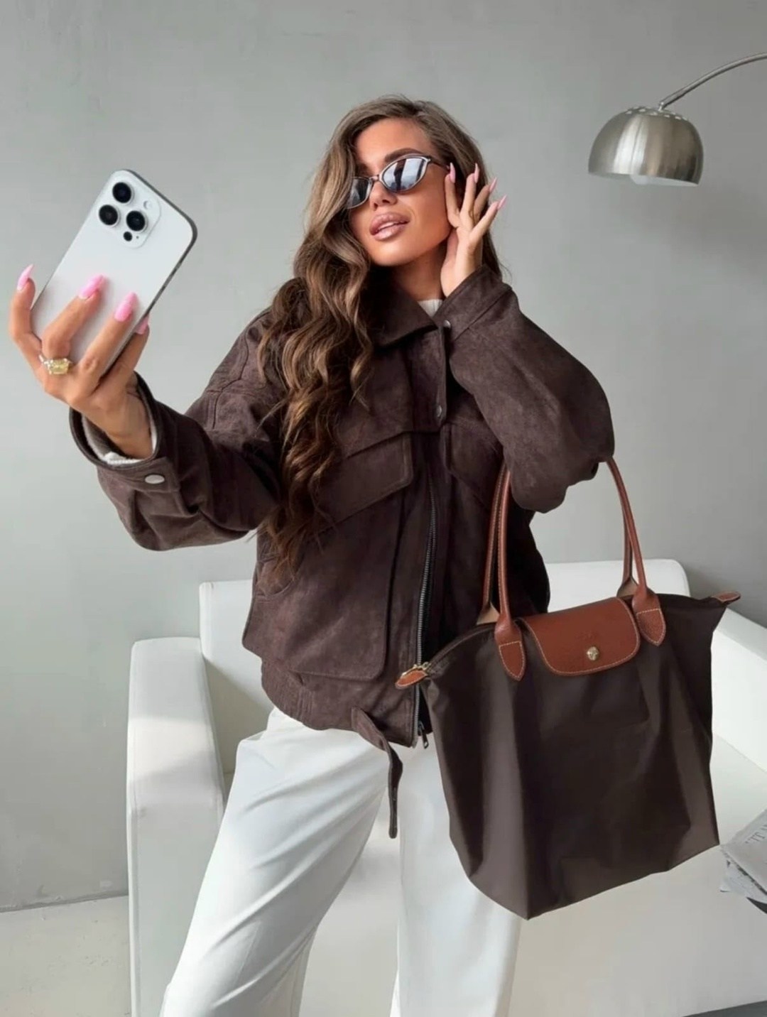 замшевая куртка бомбер осенняя оверсайз bliss luxury,замшевая куртка,куртка бомбер,коричневая куртка женская,куртка замшевая бомбер оверсайз