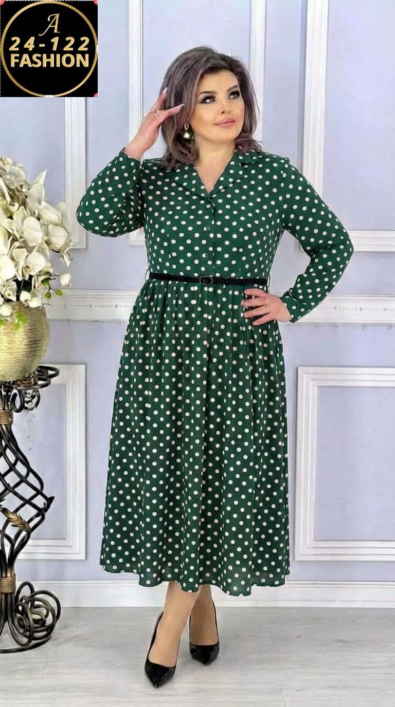 женское платье,платье,платье горох,женское платье больших размеров,стильное платье