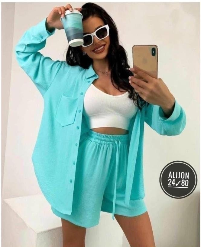 костюм женский летний с шортами и рубашкой из льна,женский костюм с шортами,костюм женский,костюм с шортами стильный,костюм с шортами женский вискоза