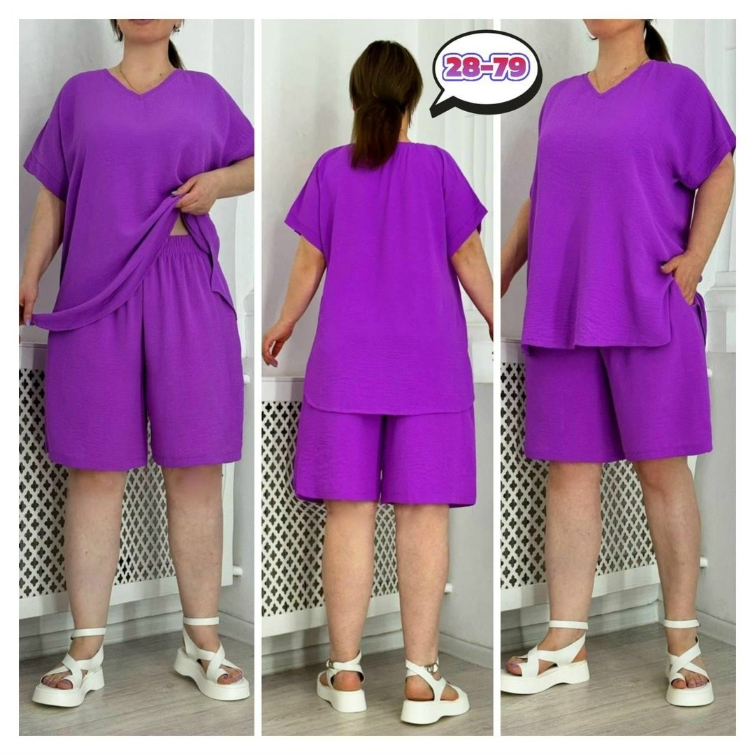 летний костюм с шортами больших размеров,женские костюмы,костюм оверсайз большого размера,костюм двойка женская,комплект женских