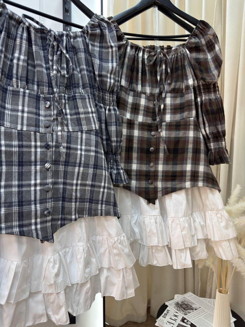 блузка в клетку,блузка стильная,клетчатая блузка,клетчатая кофта,женская блузка в клетку