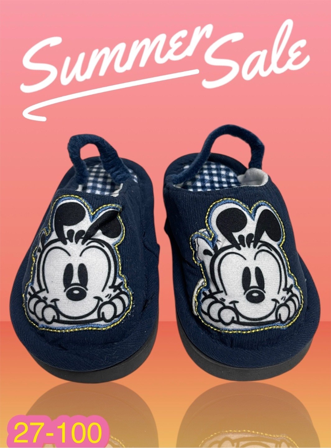 тапочки детские,тапочки для малышей микки маус,тапочки для детей,домашние тапочки для детей,
