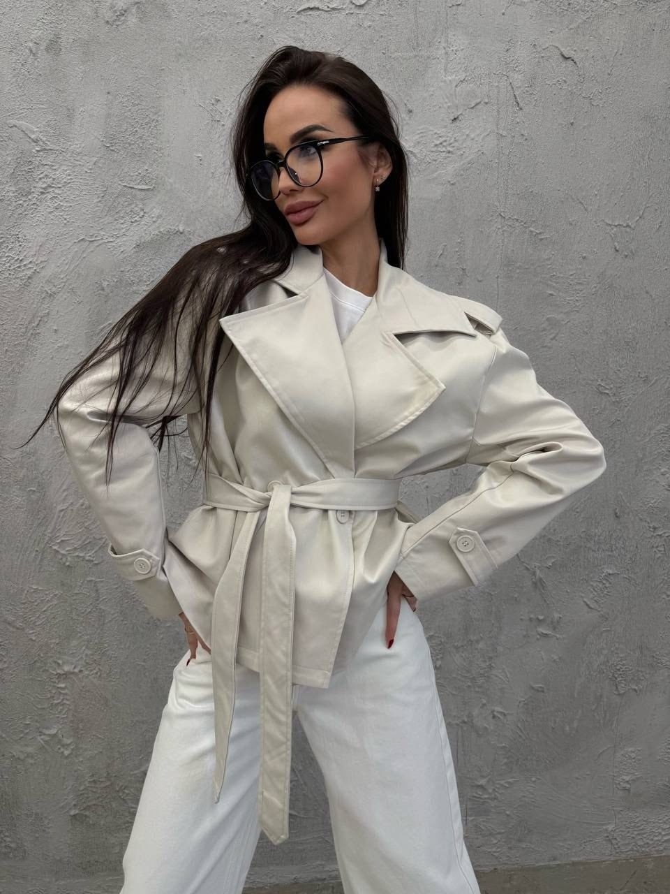 тренч,тренч с поясом,тренч женский,плащ тренч женский,укороченный тренч