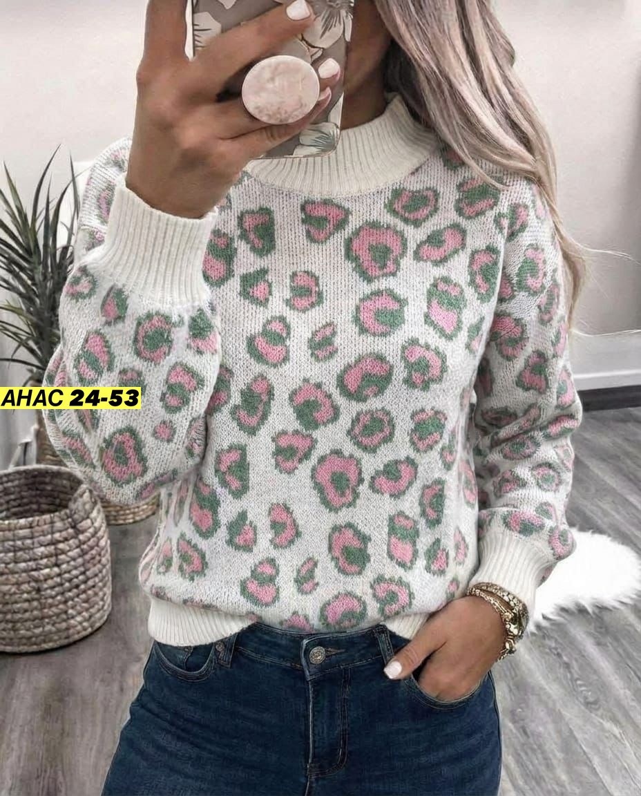свитер с леопардовым принтом,леопардовый свитер женский,кофта женская,свитер леопард,леопардовый джемпер