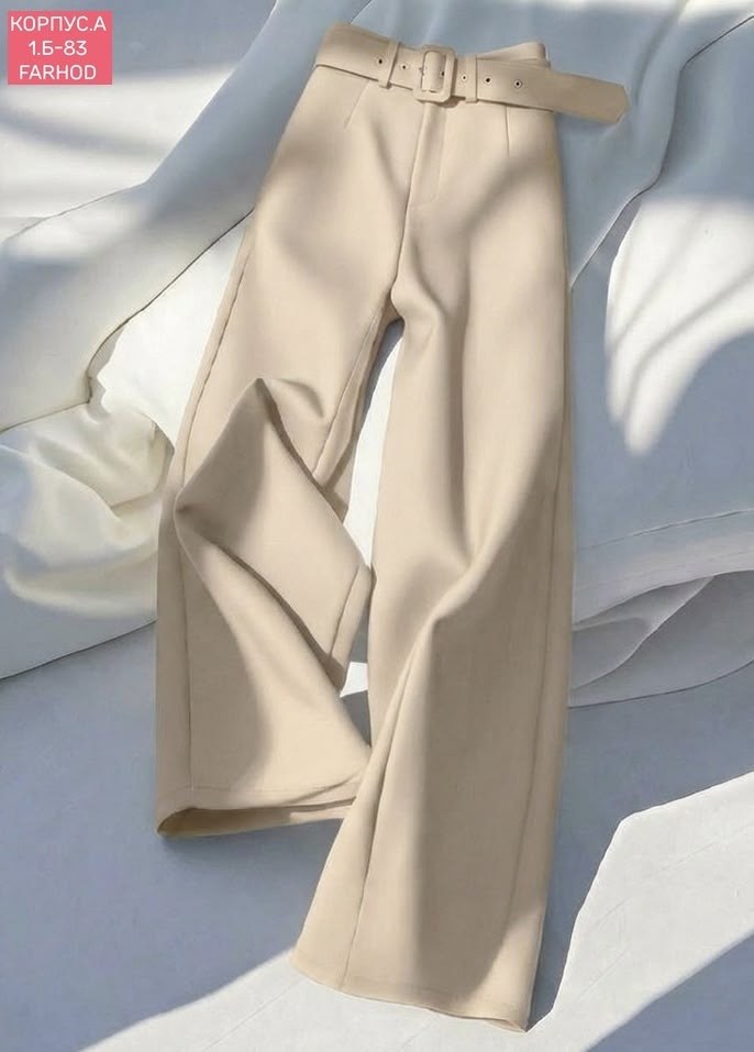 женские бежевые брюки-палаццо с завышенной талией modal n,элегантные брюки,повседневные брюки,брюки с поясом,женские бежевые брюки-палаццо с завышенной талией modalin