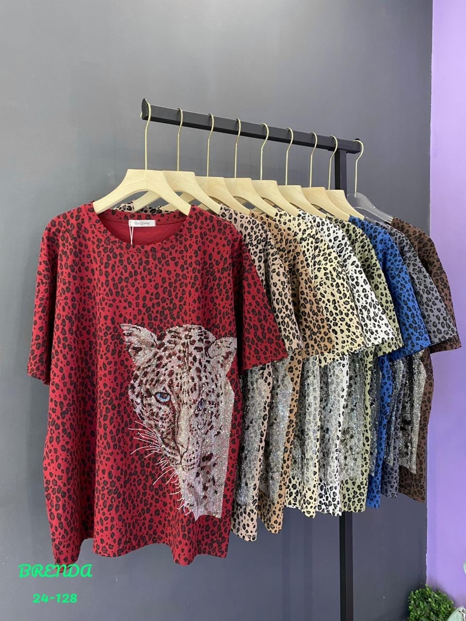 футболка женская,футболка женская 6506 "леопард",футболка майка,женская майка,женская кофта