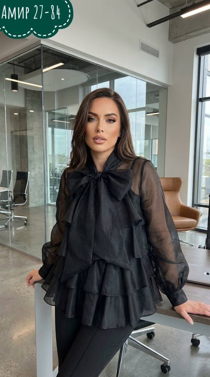 женская блузка,женская блуза,блузы,блузка прозрачная из органзы,стильная женская блузка