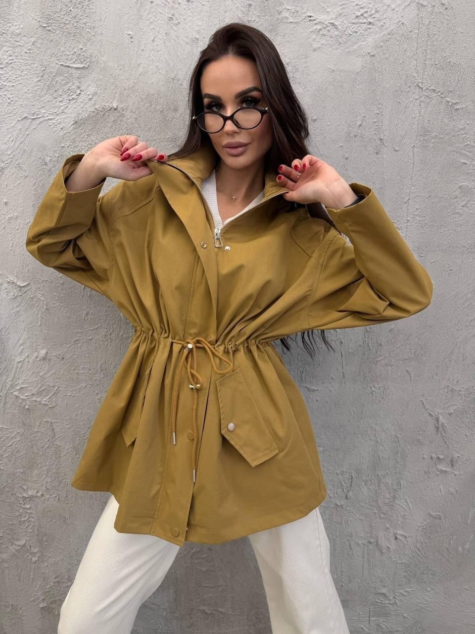 ветровка женский timtony карманы бежевый,куртка оверсайз,ветровка женская,женская куртка,ветровка стильная