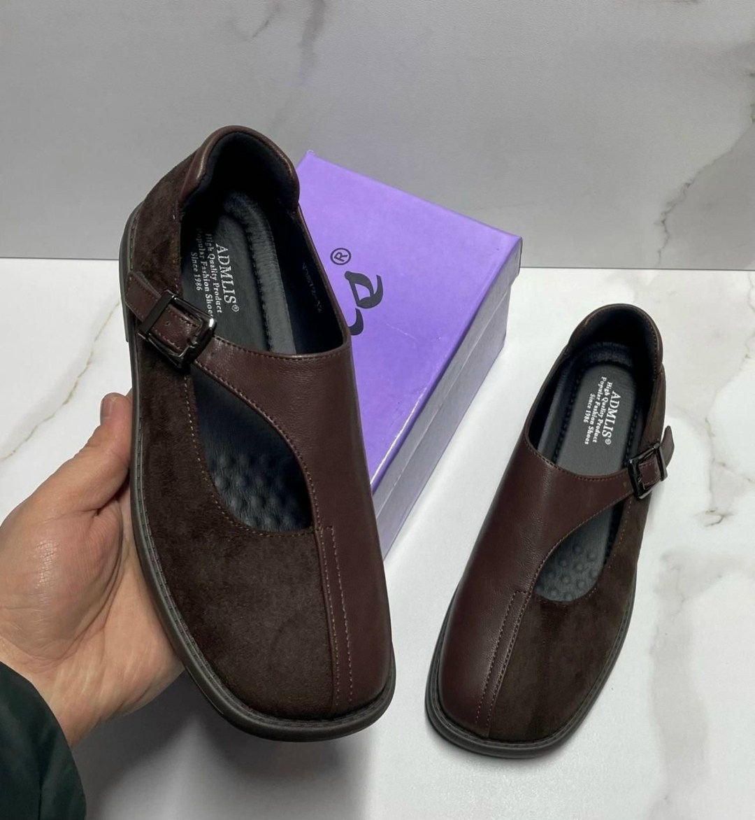 ,лоферы коричневые с ремешком замшевые,женская ,обуви,лоферы замшевые