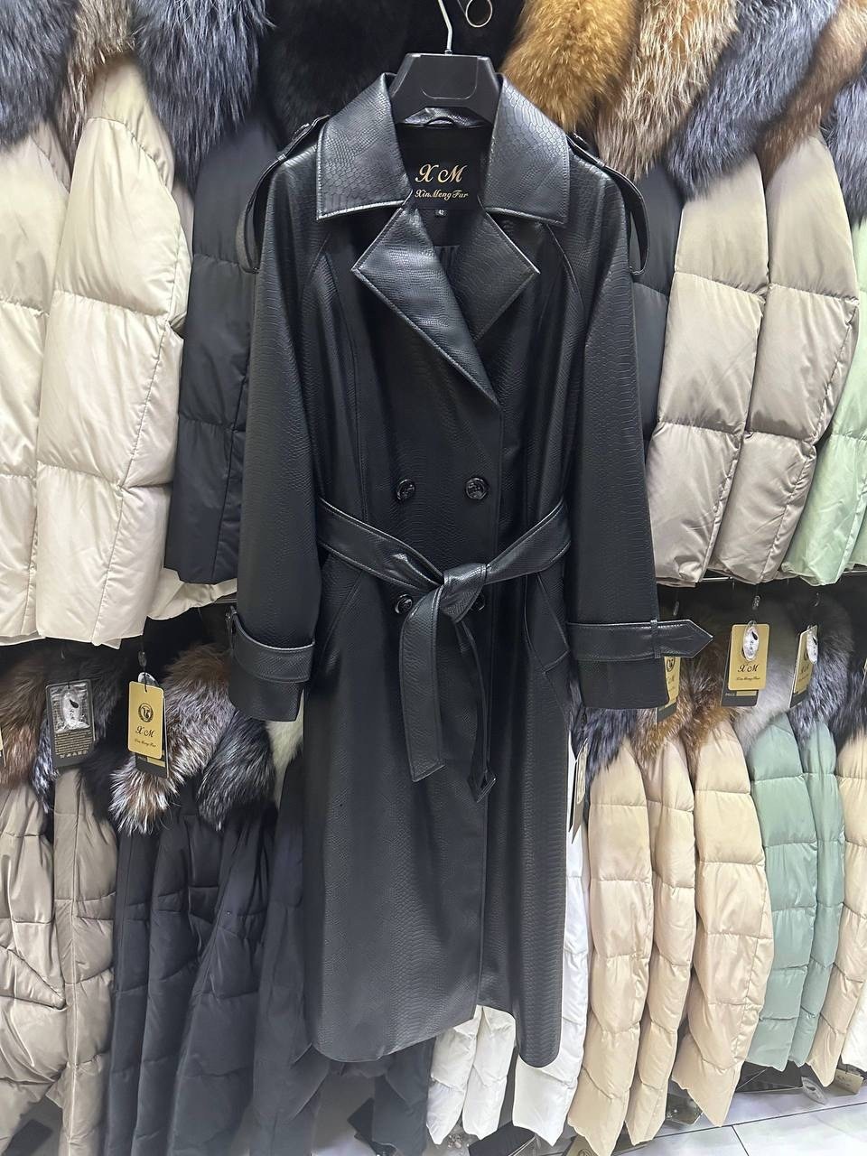 плащ тренч кожаный,кожаный тренч,кожаный тренч сагитта,кожаный плащ женский,кожаный плащ 2026