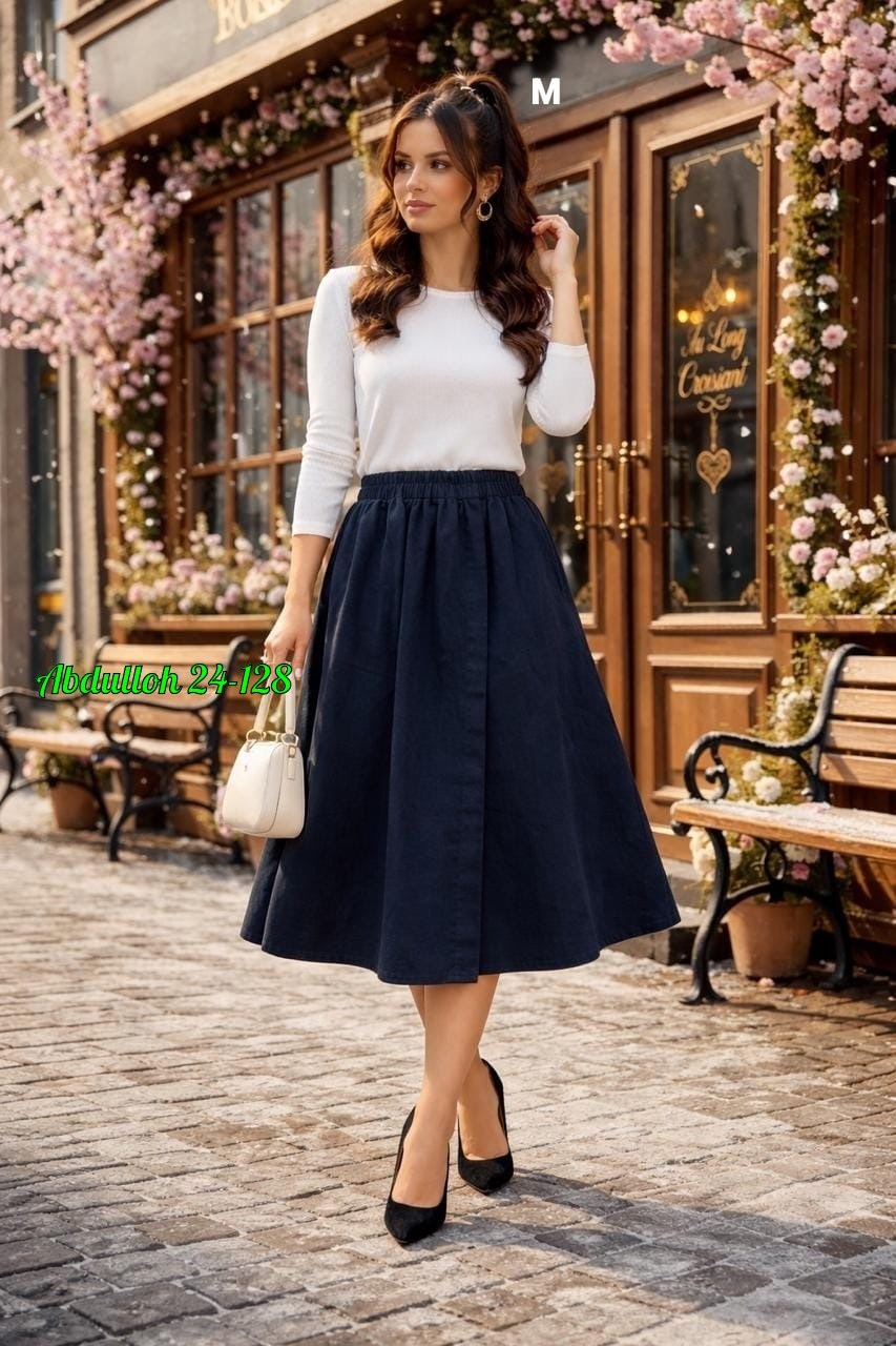 юбка миди,юбка,синие юбки,юбка женская,юбка широкая