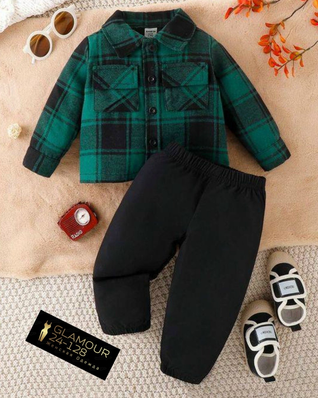 комплект для малыша,детский костюм двойка,рубашка в клетку красная,костюм на мальчика,комплект одежды для мальчика