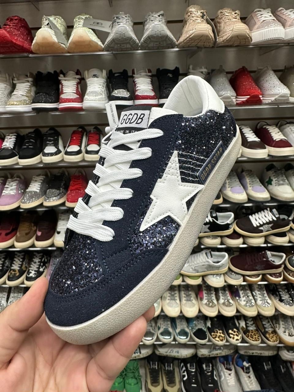 кеды golden goose,,golden goose кеды hi star на платформе черный,женские брендовые кроссовки кеды со звездой голден гус,кеды super-star с блестками golden goose черный