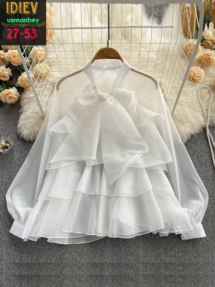 блузка с оборками,женская блузка с оборками,блузка с бантом,шифоновая блузка,блузка женская шифоновая