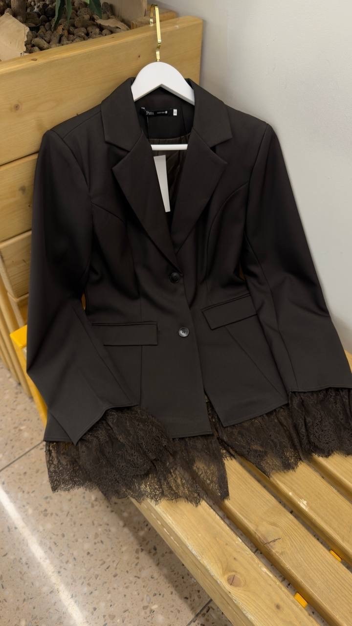 женский кружевной блейзер на одной пуговице,шикарный пиджак с кружевом,пиджак кружево,жакет,модный кружевной пиджак для женщин 2026 весенняя одежда