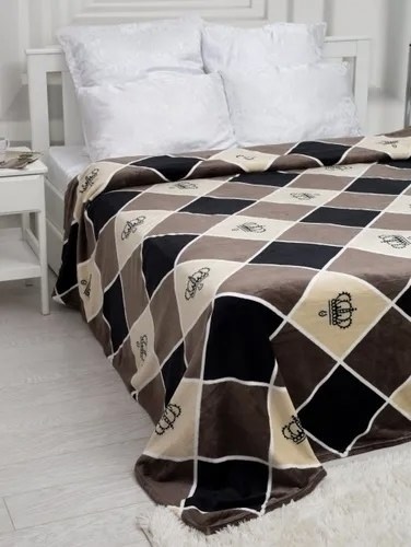 покрывало бруно серый,покрывало верди 240х260,плед велсофт,комплект плед,плед покрывало