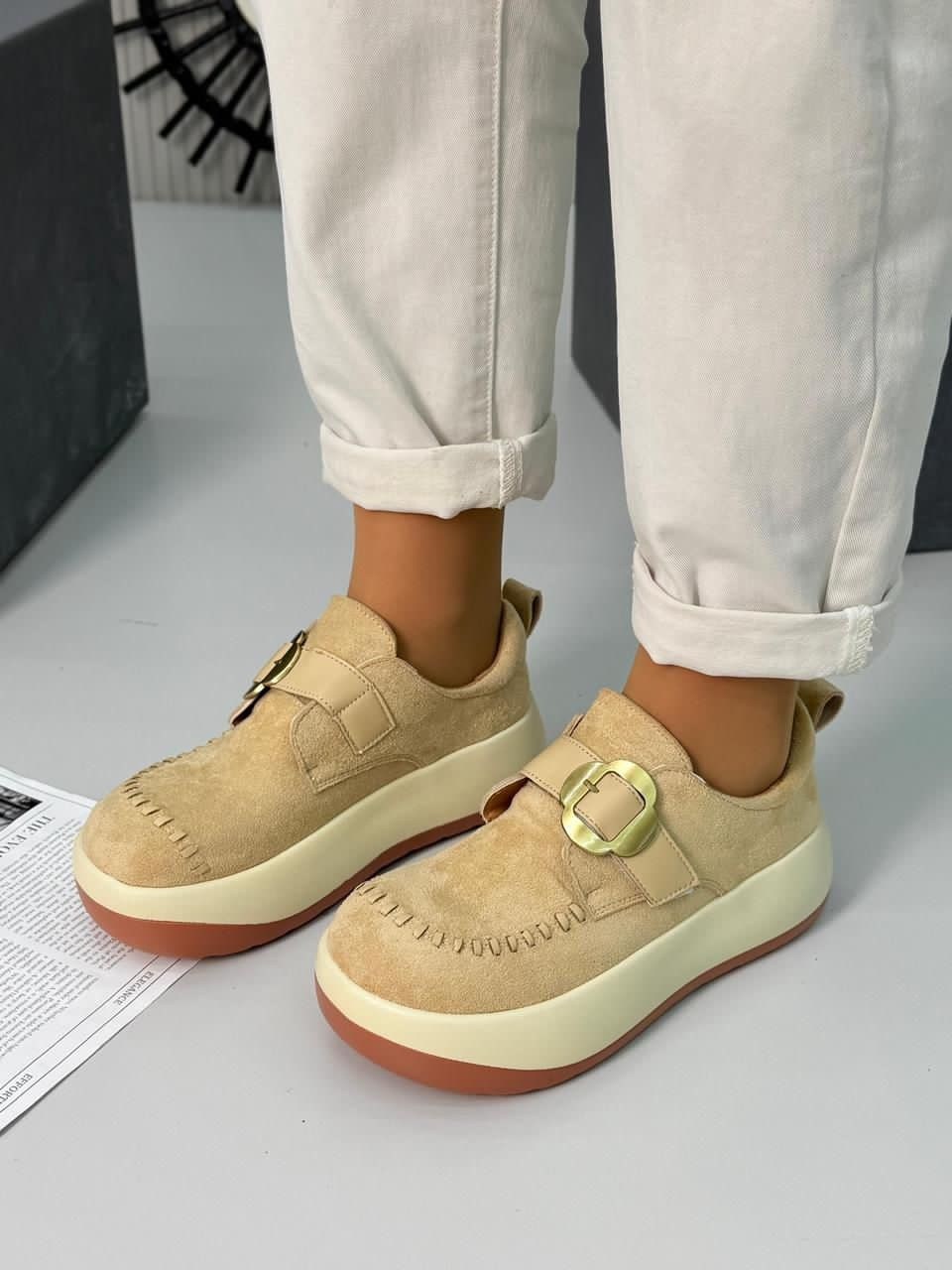 , повседневные,лоферы на платформе,женская ,замшевые лоферы miu miu на высокий подошве и фирменной фурнитурой