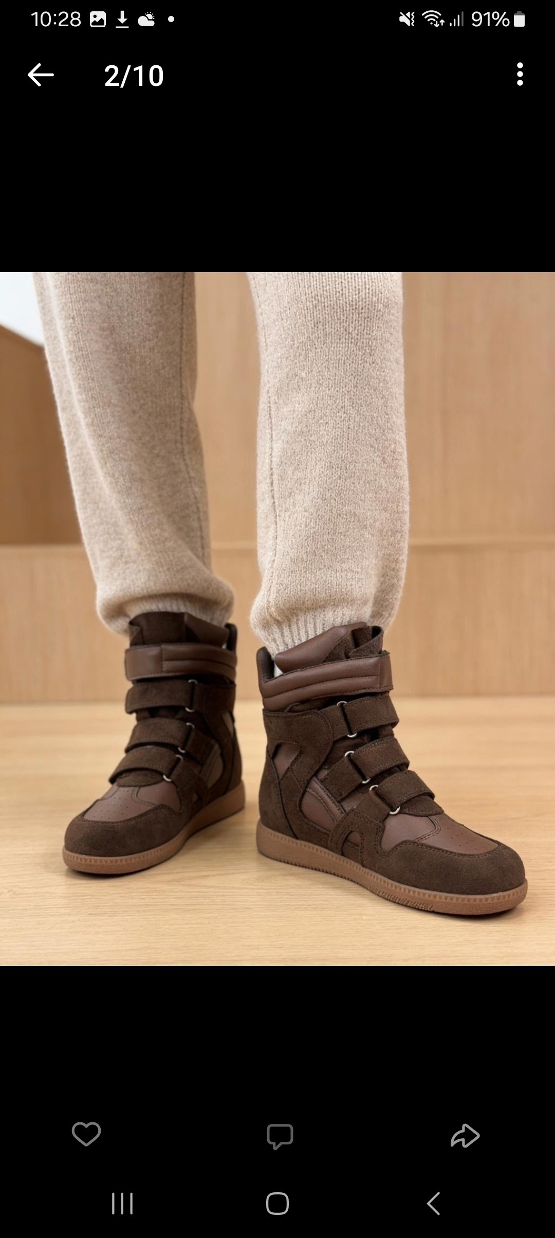 ,спортивная ,maison martin margiela 22 velcro strap high top sneakers,коричневые сникерсы,margiela velcro high tops