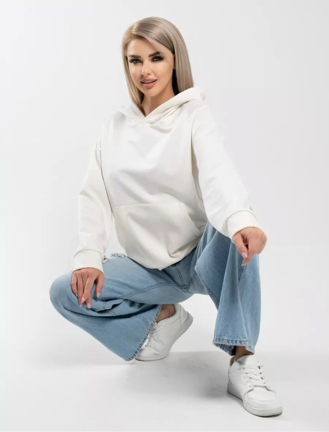 худи женское minaku casual collection цвет лавандовый р-р 46-48,толстовки оверсайз,худи оверсайз с капюшоном теплое с начесом,женское худи оверсайз,худи оверсайз