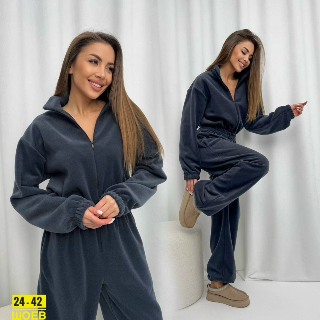 комбинезон на флисе,костюм женский на флисе,комбинезон женский,женский костюм,теплый костюм