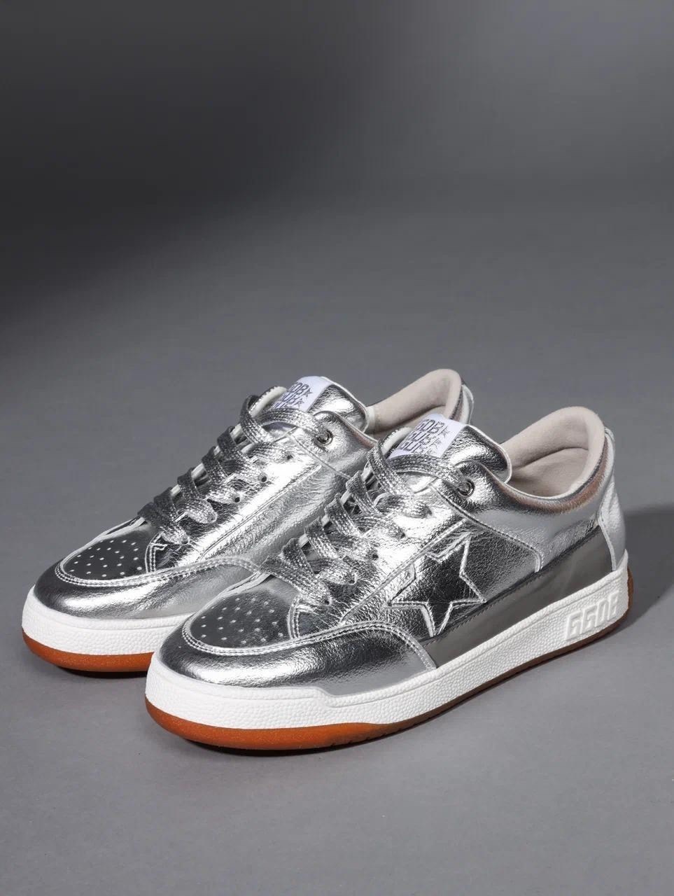 кроссовки golden goose,кеды golden goose,,кроссовки golden goose wmns ball star 'brown white' коричневый,кроссовки ball star golden goose