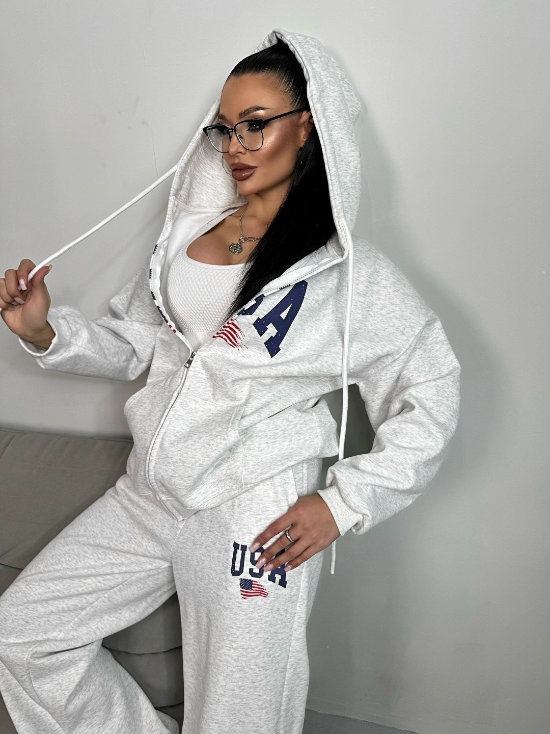 комплект спортивного костюма usa толстовка jogger,спортивные костюмы женские на флисе,спортивный костюм,спортивные женские костюмы,теплые костюмы женские спортивные на флисе оверсайз