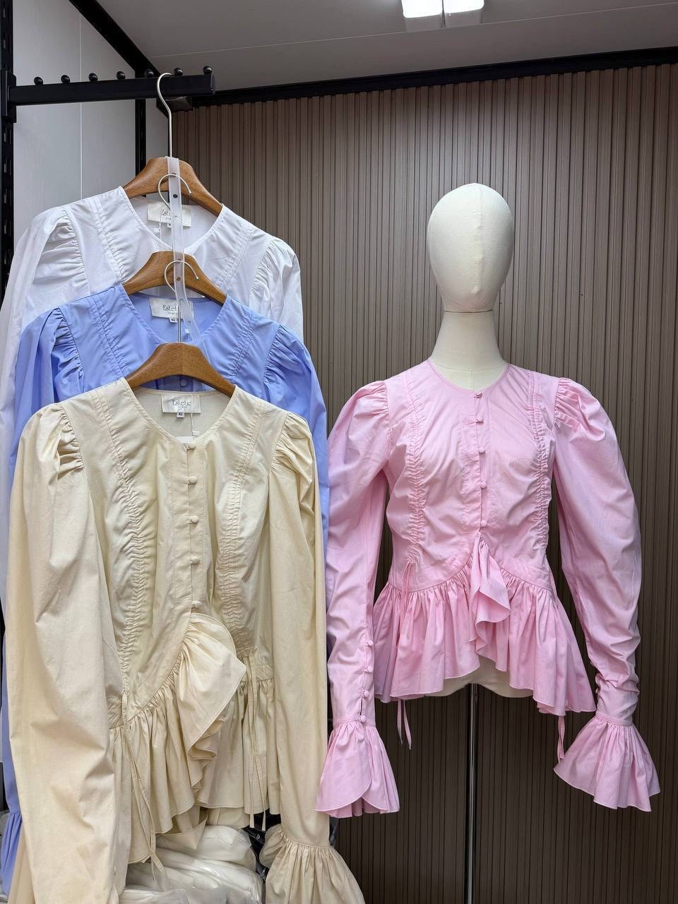 блузка с оборками,модная блузка,женская блузка,блузка с воланом,стильная женская блузка