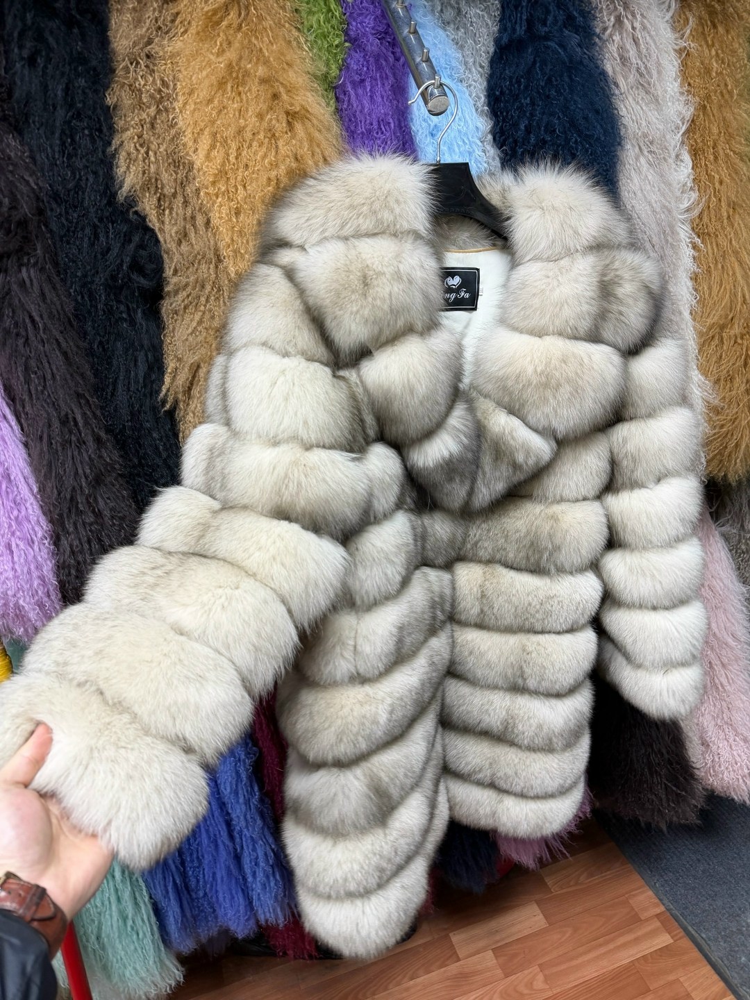 шуба из песца,шуба трансформер песец 110см,шуба песец,шуба трансформер из песца,шубка из натурального меха песца