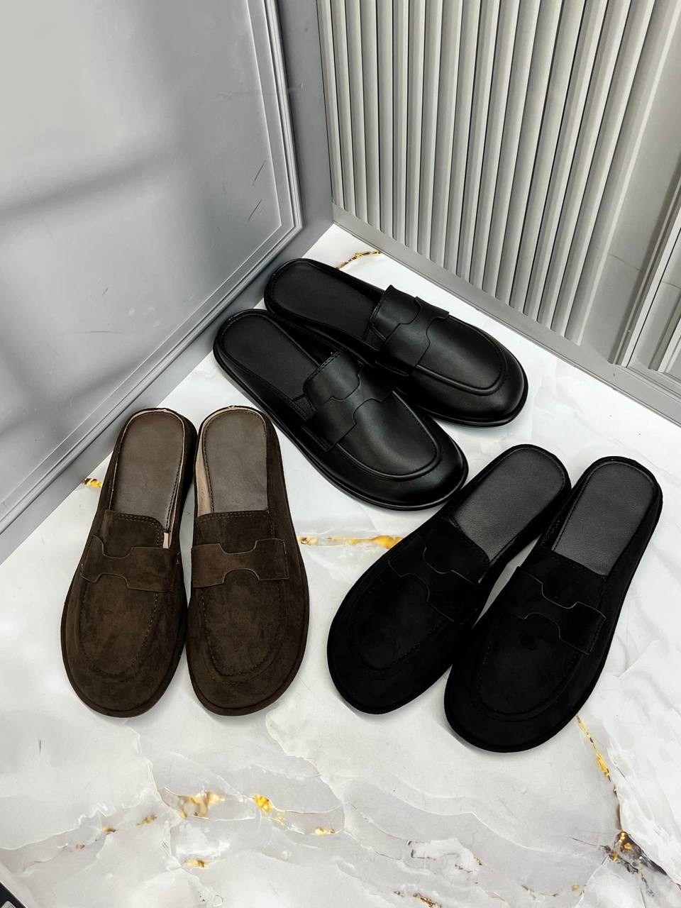 женские замшевые мюли hermes go коричневые,мюли замшевые,мюли женские,,мюли сабо