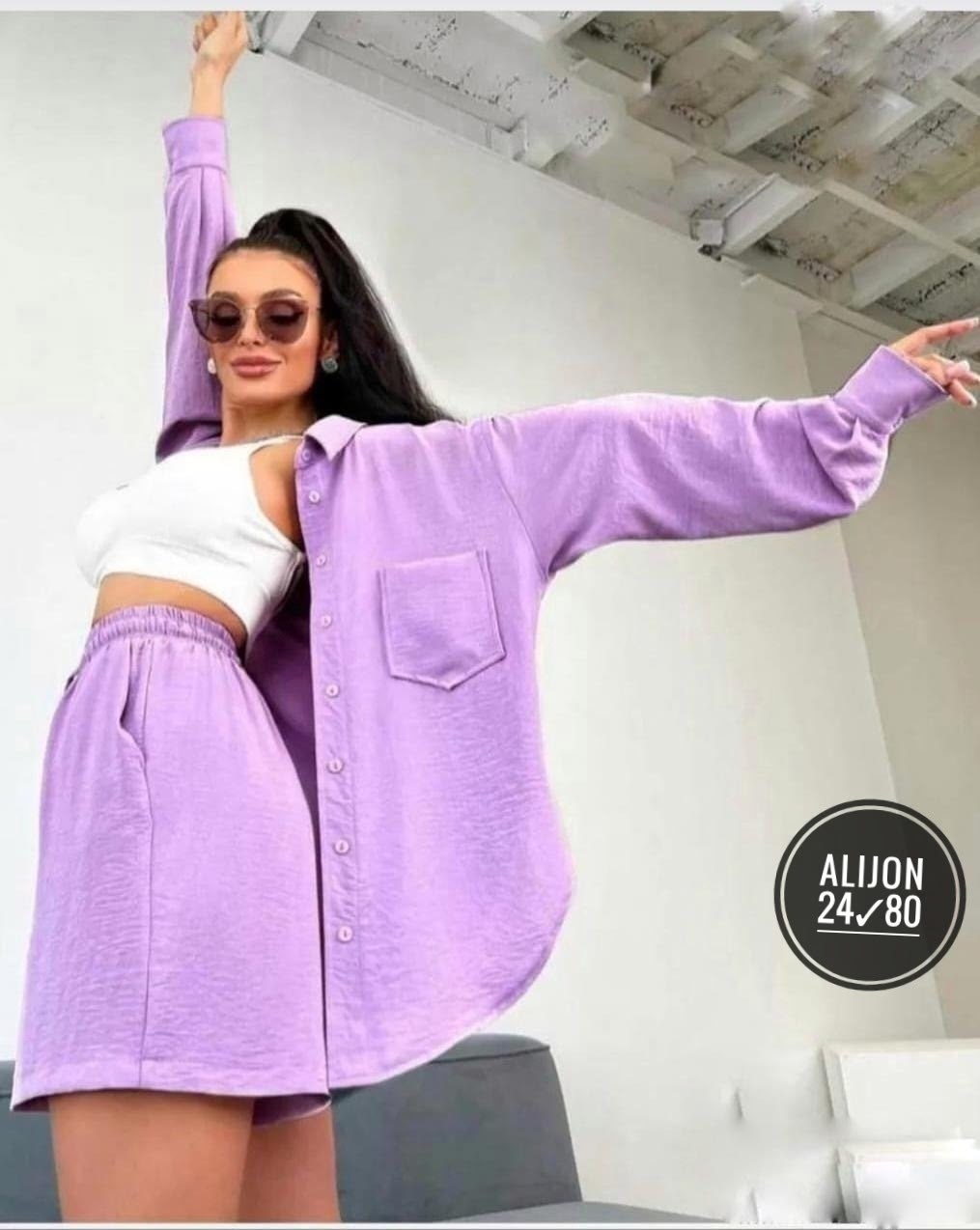 костюм женский летний с шортами и рубашкой из льна,женский костюм с шортами,костюм женский,костюм с шортами стильный,костюм с шортами женский вискоза