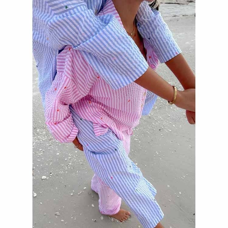 пижама женская,женские пижамные комплекты,пижама стильная,пижама в розовую полоску,пижама для женщин
