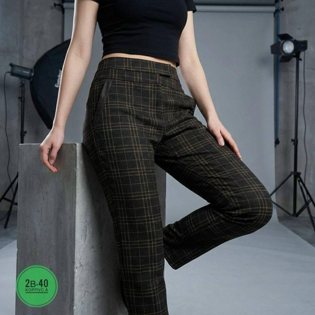 брюки в клетку,повседневные брюки,брюки женские в клетку,штаны в клетку,брюки прямые