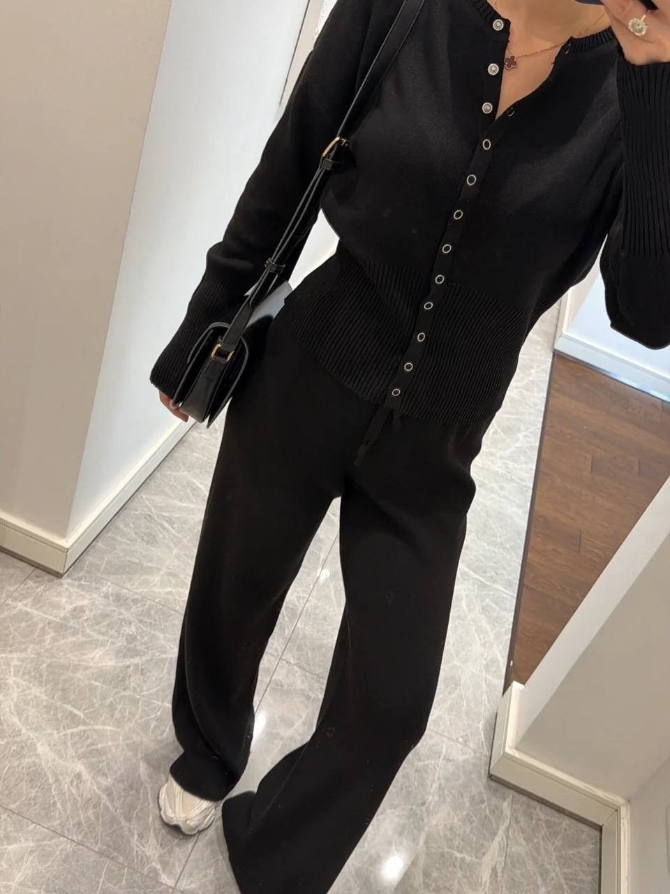 костюм с брюками,костюм брючный,модный вязаный костюм с брюками,трикотажный костюм,костюм с широкими брюками