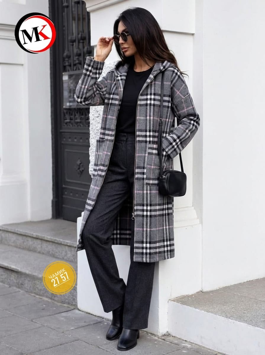 пальто в клетку,модное пальто,пальто клетчатое,пальто в клетку женское,женское шерстяное пальто в клетку