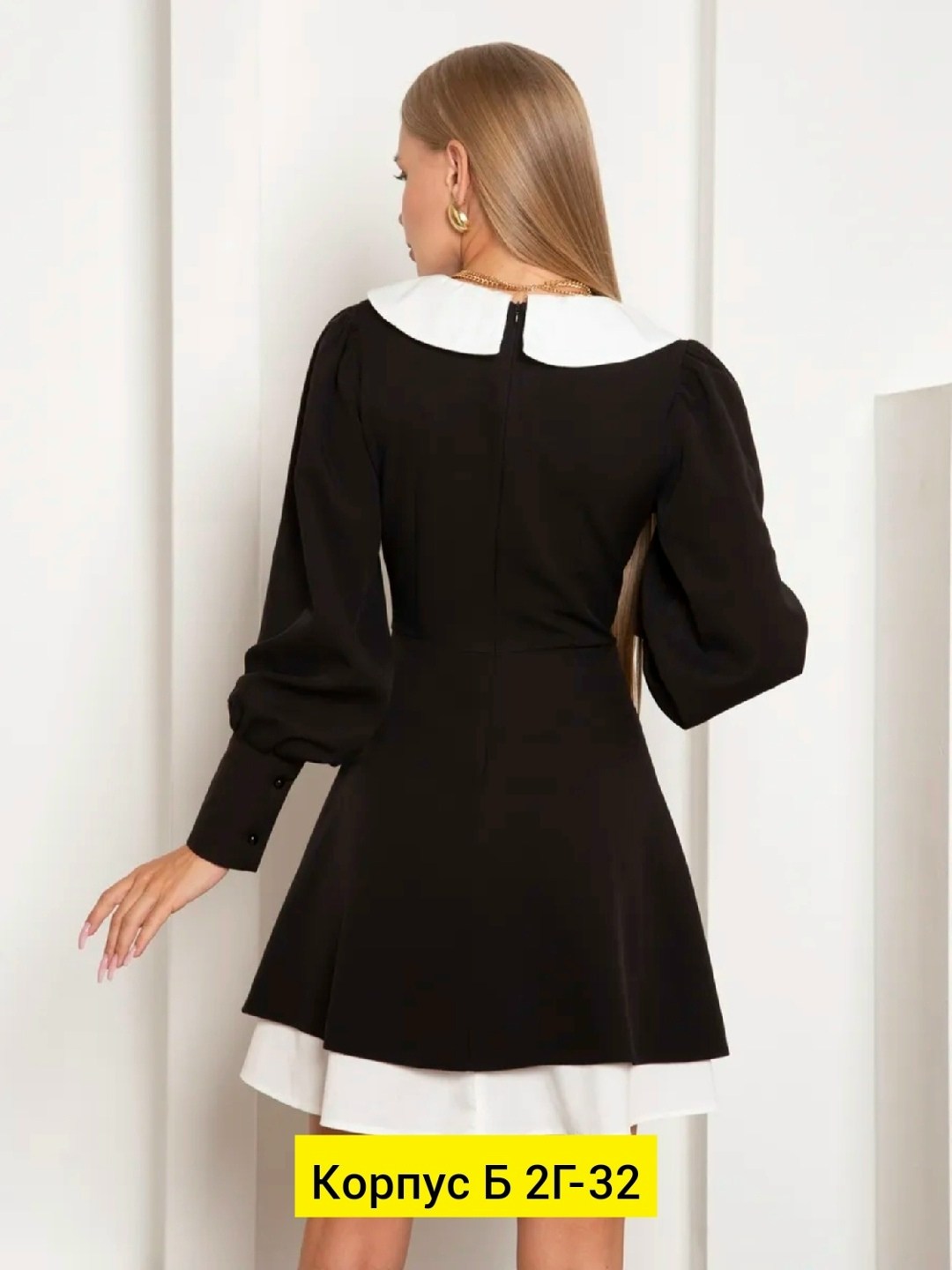 платье черное с белым воротником,платье с воротником,платье,женское платье с белым воротником,платье мини