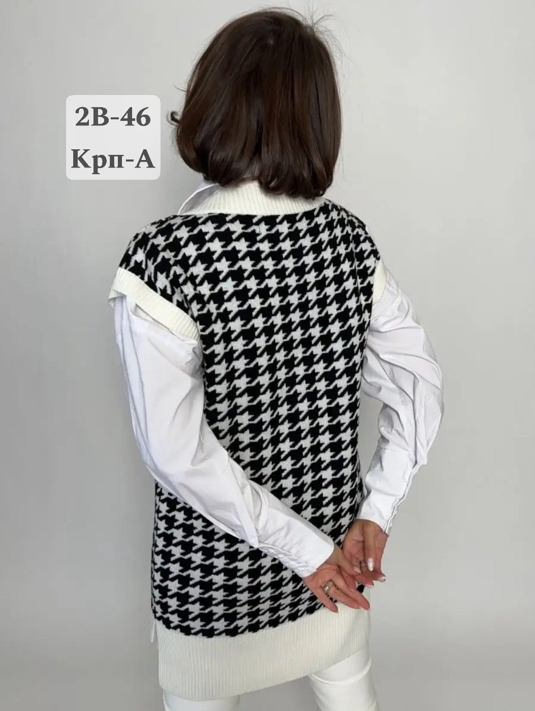 жилет вязаный школьный balora style,жилет вязаный женский,жилетка женская,вязаная женская жилетка,жилет женский гусиная лапка