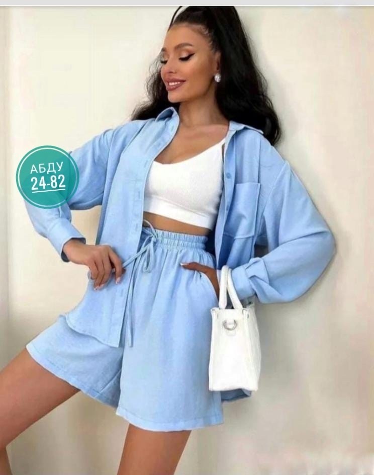 лавандовый костюм женский,костюм женский летний с шортами и рубашкой,женский костюм с шортами и рубашкой,костюм летний женский,костюм двойка женская
