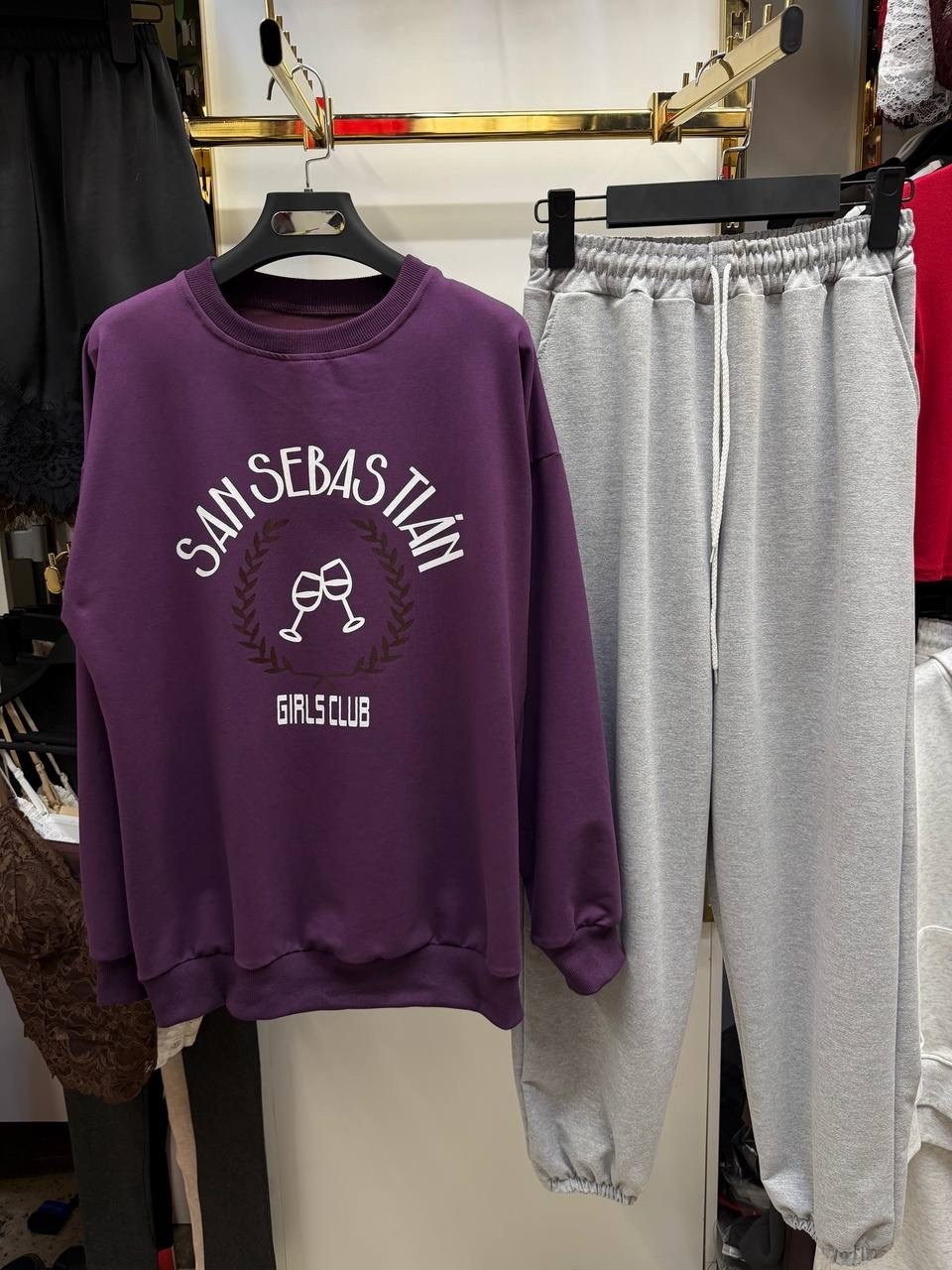 женская кофта,свитшот женская,женский свитшот оверсайз,свитшот и толстовка,фиолетовый свитшот