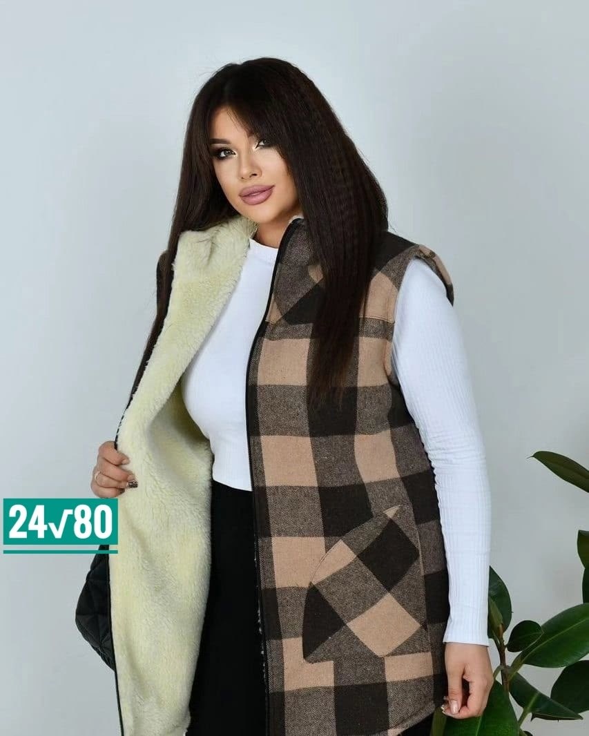 двухсторонняя жилетка женская,жилетка женская,женские жилеты,жилет двусторонний,жилетка удлиненная