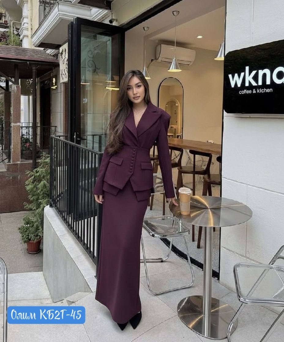 костюм женский деловой,брючный костюм,костюм элегантный пиджак и юбка макси emberens,костюм классический,женский костюм