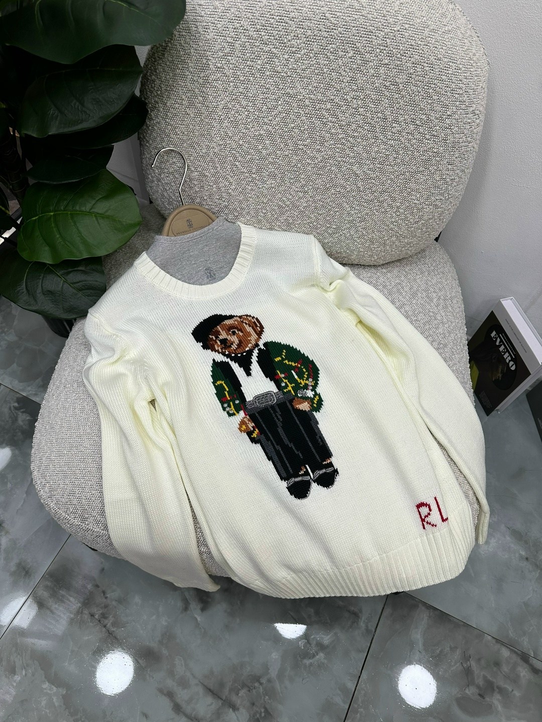 свитер женский polo ralph lauren с мишкой,свитер с мишками,свитера женские,джемпер с ручной вышивкой,джемпер с медведем женский ralph lauren