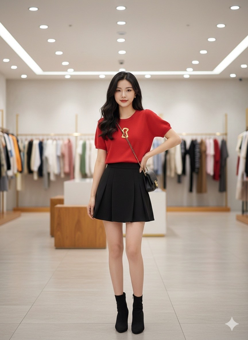 корейская мода,корейская одежда,азиатская мода,модные наряды,юбка корейская