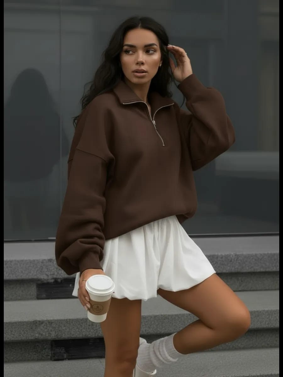 свитшот оверсайз на молнии с начесом,cвитшот оверсайз,свитшот женский черный,свитшот женская,женское толстовка