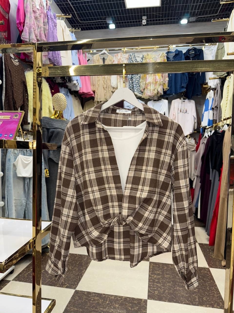 рубашка женская в клетку оверсайз,рубашка женская в клетку de'bora rose оверсайз,рубашка в клетку оверсайз на кнопках,женская рубашка в клетку,рубашка клетчатая