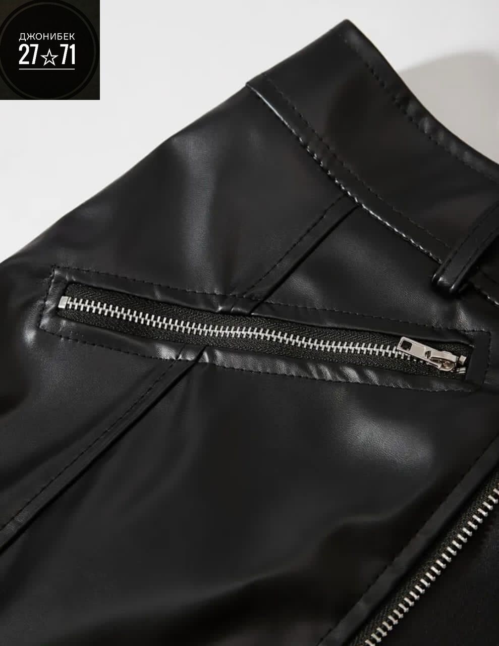 юбка кожаная,юбка кожаная офисная,юбка из экокожи,юбка карандаш кожаная,кожаная юбка с молнией спереди