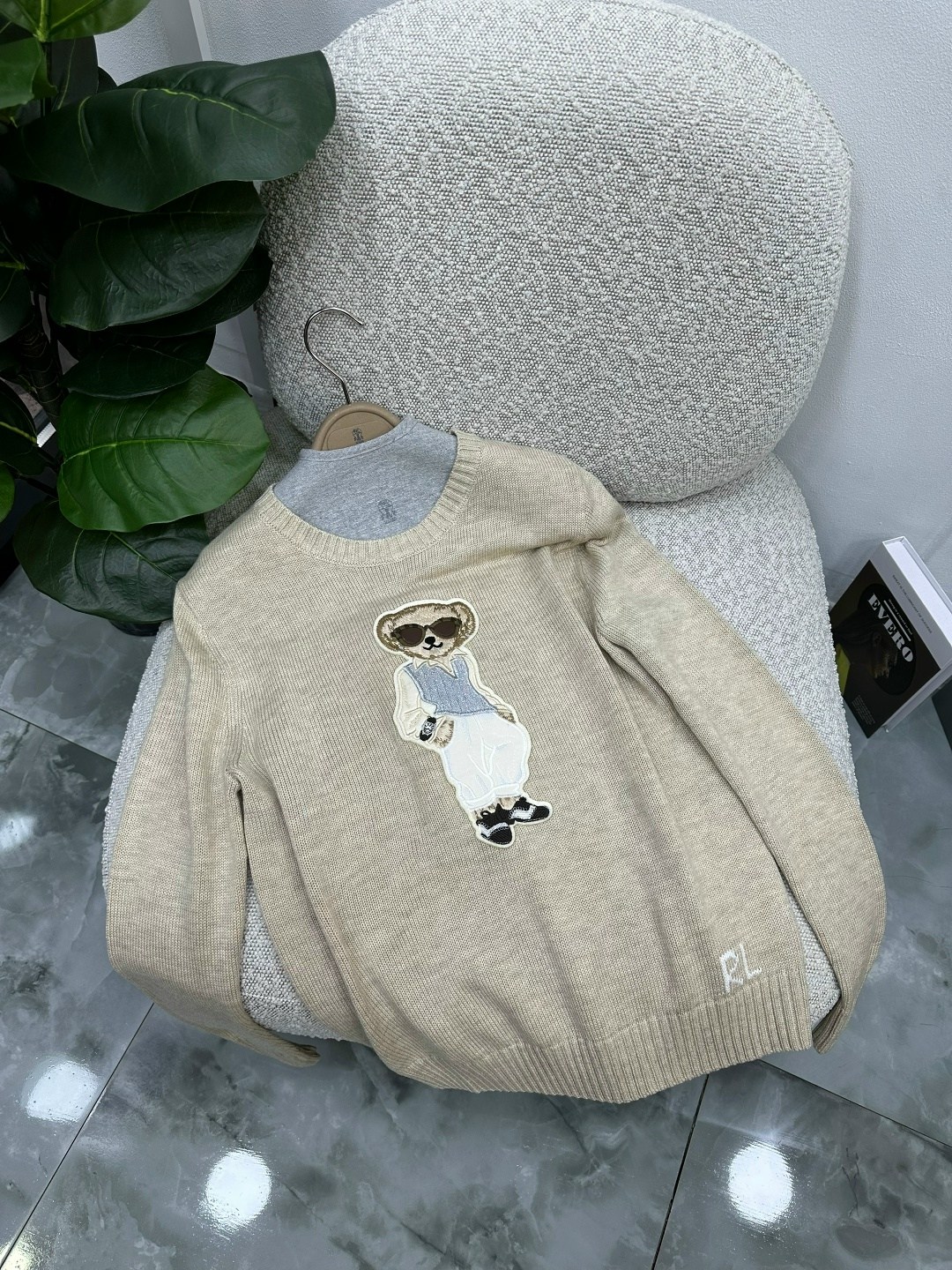 polo ralph lauren свитер с принтом polo bear зеленый,свитер polo ralph lauren,polo ralph lauren свитер 'prep bear' в темно-зеленый,polo ralph lauren bear sweater,polo ralph lauren свитер зеленый